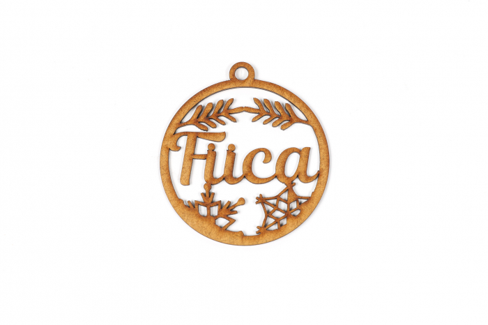 Decoratiune din lemn natur cu - Cea mai buna fiica! [2]