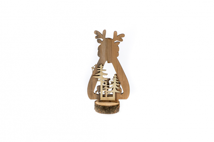 Decoratiune din lemn Ren [3]