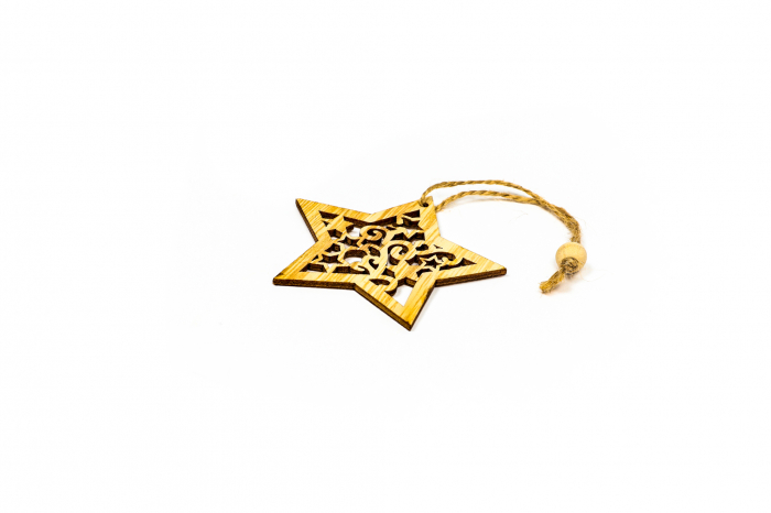 Decoratiune din lemn stea [3]