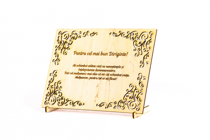 Diploma personalizata din lemn- Pentru cel mai bun Diriginte! [2]