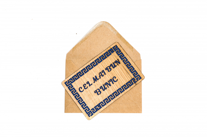 Felicitare  personalizata din lemn - Cel mai bun bunic! [3]