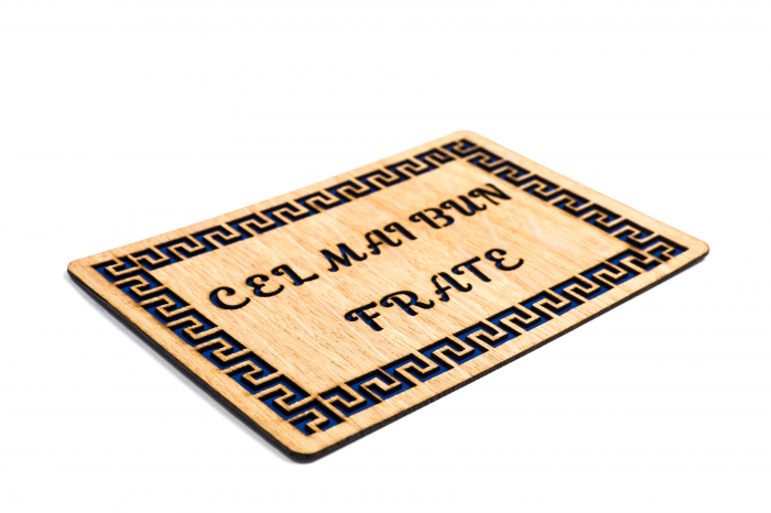 Felicitare personalizata din lemn - Cel mai bun frate! [2]