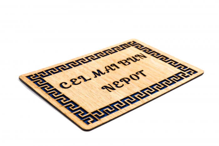 Felicitare personalizata din lemn - Cel mai bun nepot! [2]