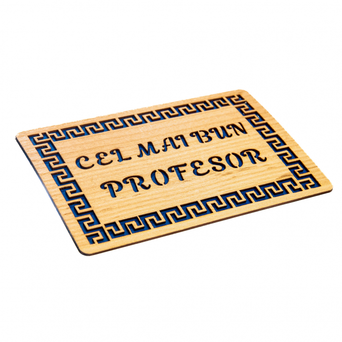 Felicitare personalizata din lemn - Cel mai bun profesor! [2]