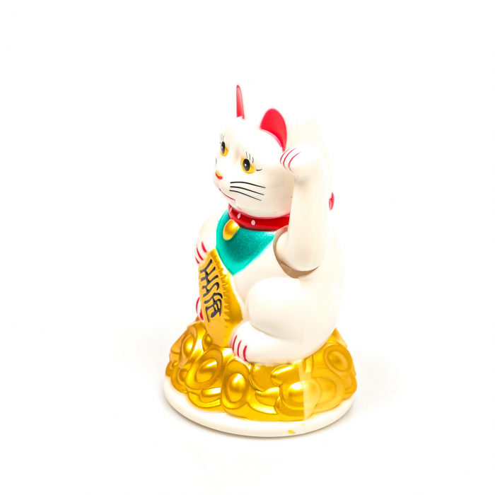 Statueta Feng Shui Pisica alba pentru prosperitate [5]