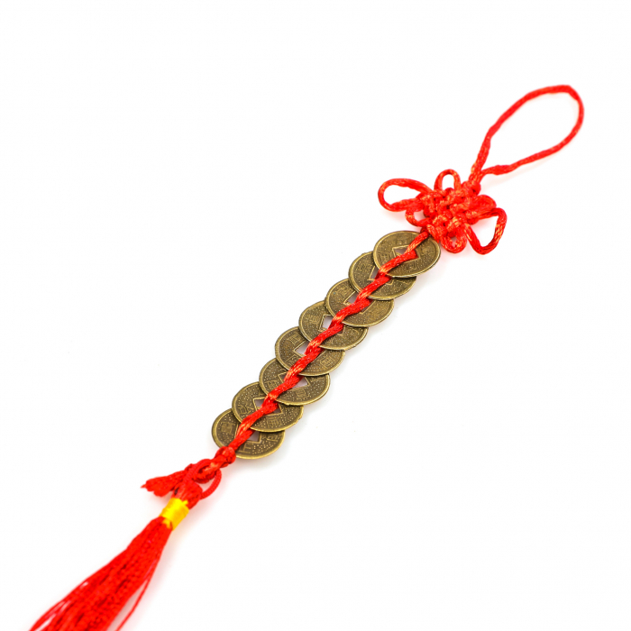 Amuleta Feng Shui cu multe monede chinezesti [4]