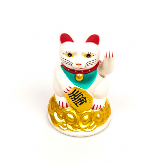 Statueta Feng Shui Pisica alba pentru prosperitate [6]