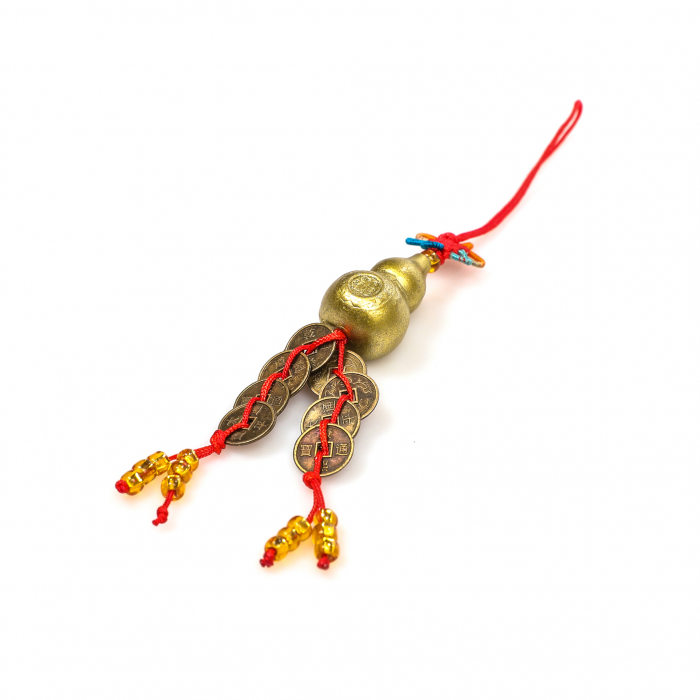 Amuleta Feng Shui Wu Lou cu monede chinezesti [3]
