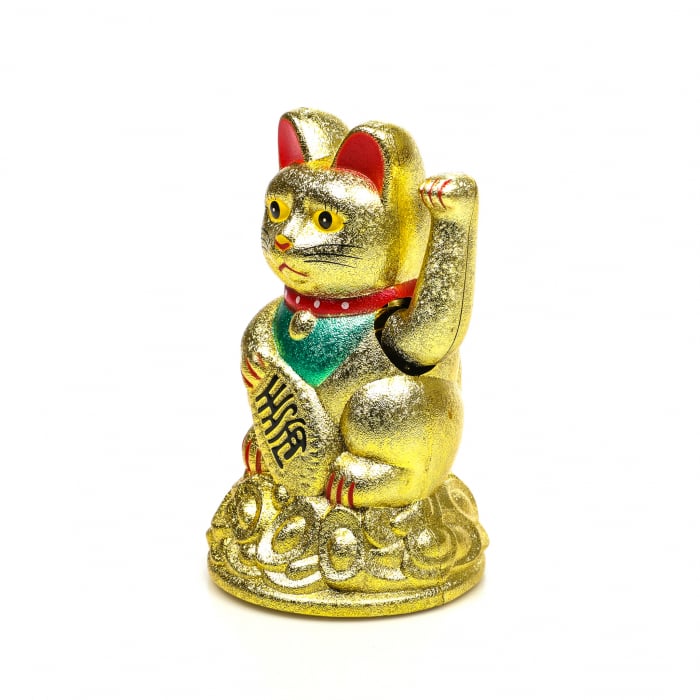 Statueta Feng Shui Pisica aurie pentru prosperitate [3]