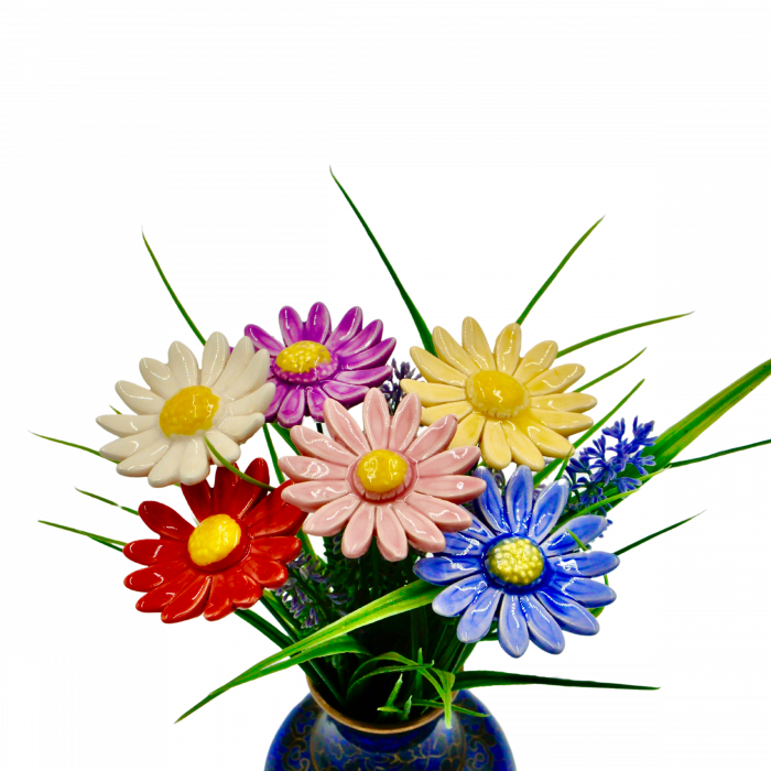 Floare Ceramica MARGARETA Mov- mare [3]