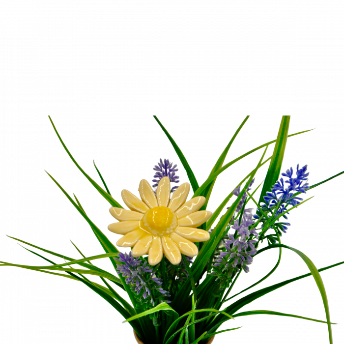 Floare Ceramica MARGARETA Galben- mare [2]