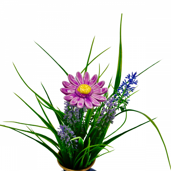 Floare Ceramica MARGARETA Mov- mare [2]