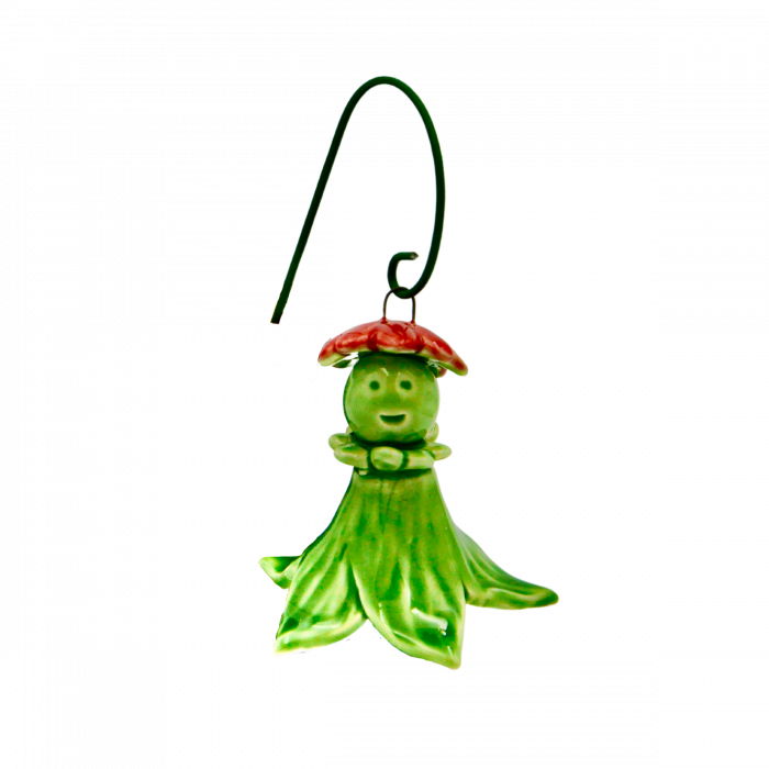 Floare Ceramica Zana Florilor -Rosu - mare [2]