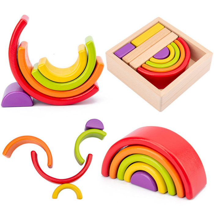 Puzzle din figuri geometrice - jucarii Montessori [3]