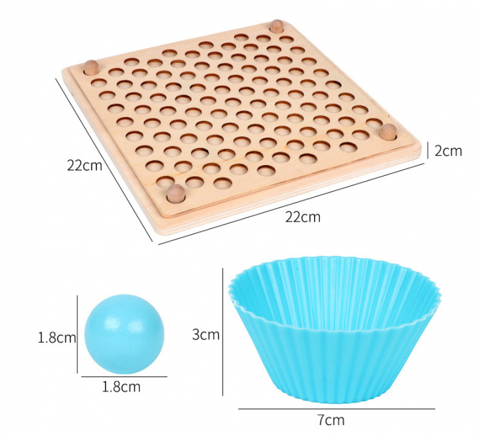 Joc educational Montessori cu bilute [3]