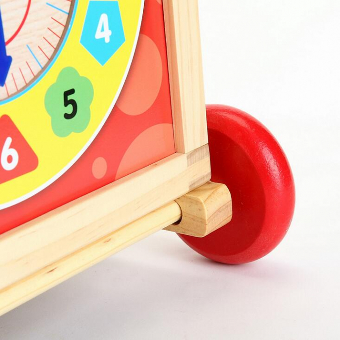 Joc educational Montessori Cub din lemn cu roti - 7 in 1 [3]