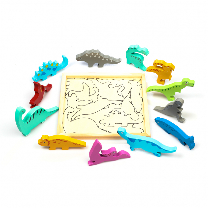 Puzzle cognitiv lemn - diverse animale [5]