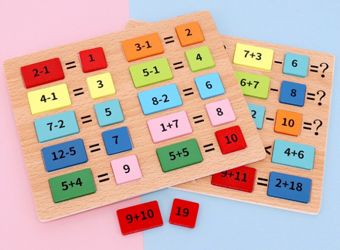 Joc matematic din lemn tip domino [3]