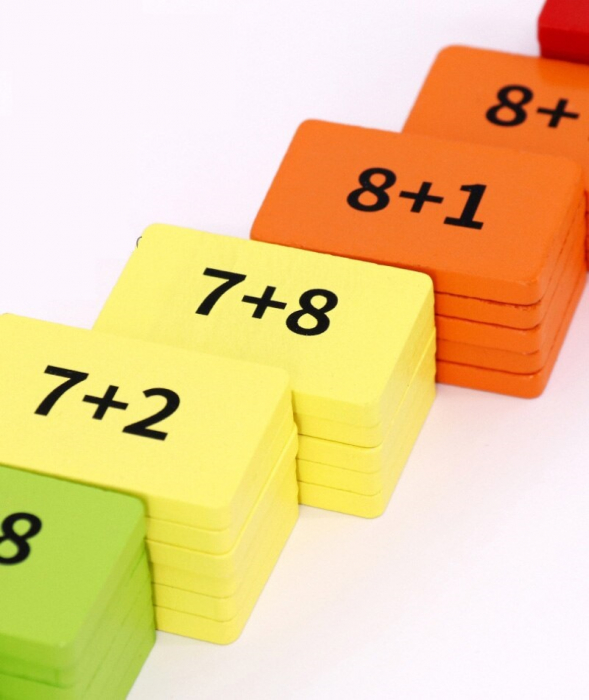 Joc matematic din lemn tip domino [6]