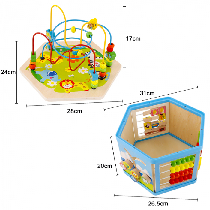Joc Montessori Cub din lemn - 8 in 1 [4]