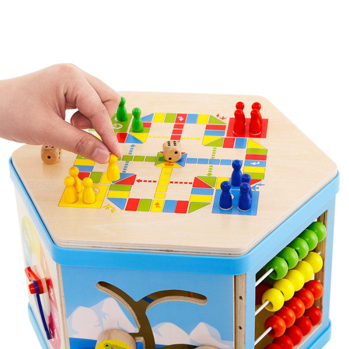 Joc Montessori Cub din lemn - 8 in 1 [3]