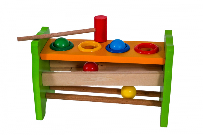 Jucarie bufnita din lemn cu ciocan [2]