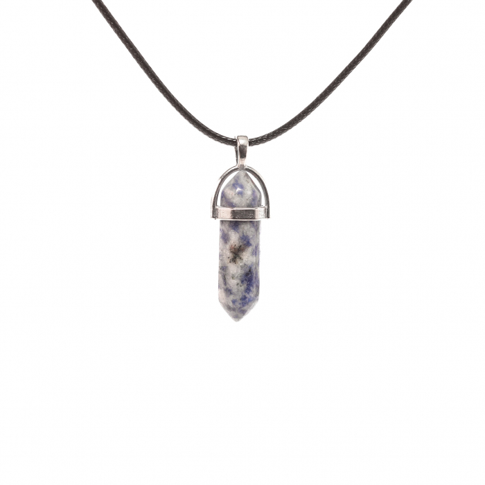Colier cu pandantiv cu piatra semipretioasa Sodalit [1]