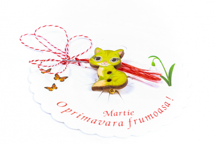 Martisor-brosa cu o pisicuta [2]