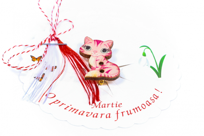 Martisor-brosa cu o pisicuta [2]