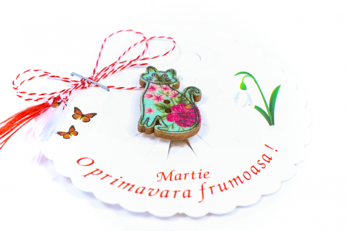 Martisor-brosa cu o pisicuta [2]