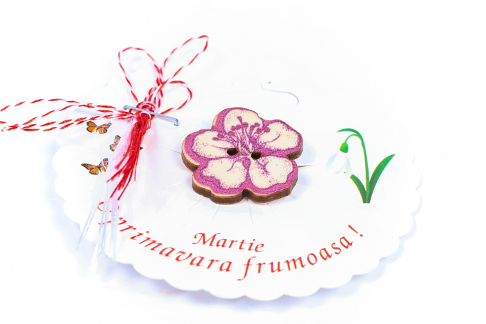 Martisor-brosa cu o floricica mov [2]