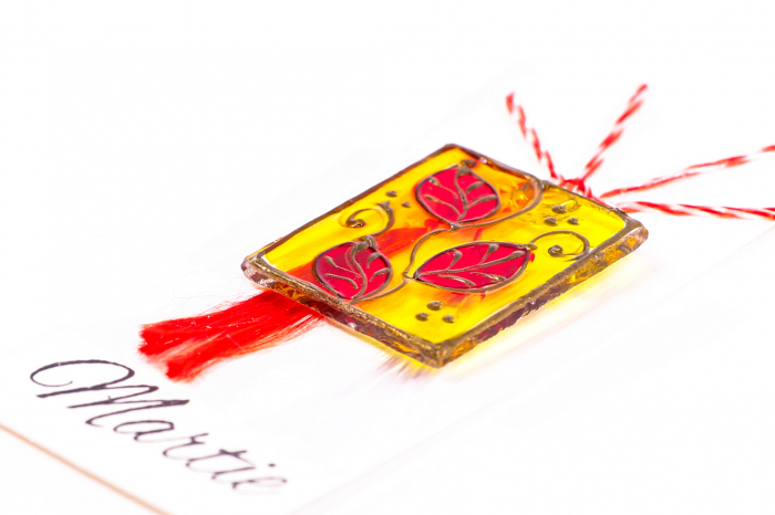 Martisor din sticla pictat manual [3]