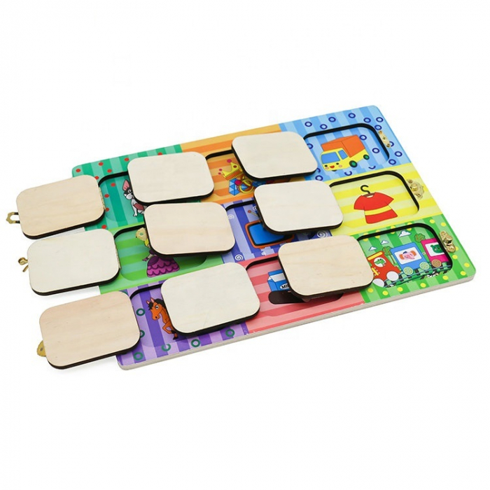 Panou Montessori multifunctional cu sisteme diferite de deschidere [2]