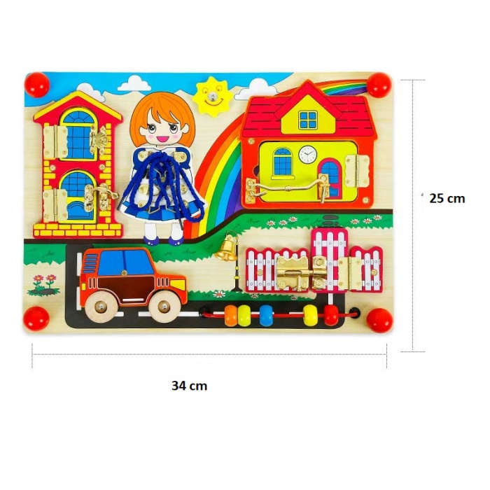 Panou Montessori multifunctional cu sisteme diferite de deschidere [2]