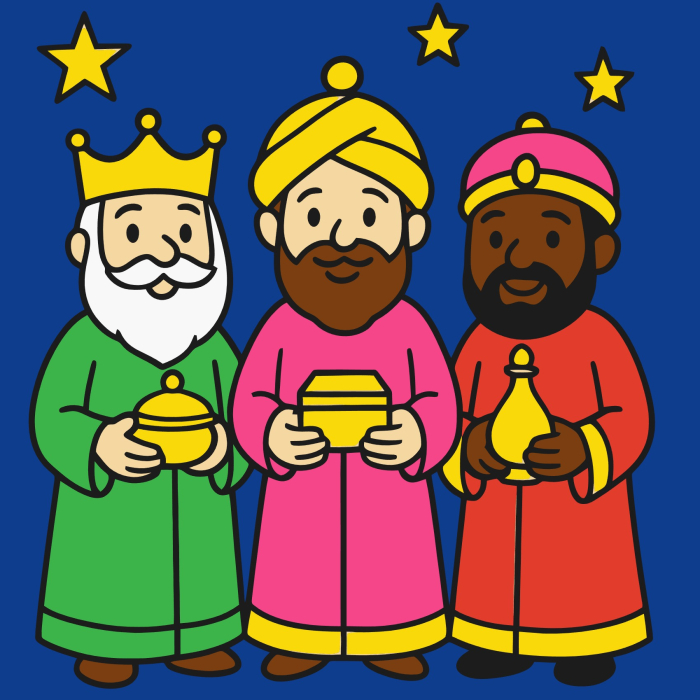 Plansa cu nisip colorat -Cu  Magii de la Răsărit [1]