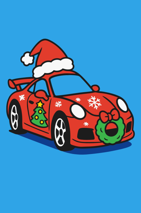 Plansa cu nisip colorat -Cu Mașina lui Moș Crăciun [1]