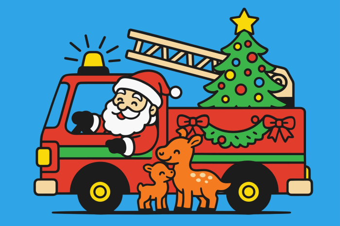 Plansa cu nisip colorat -Cu Autospeciala de Crăciun a lui Moș Crăciun [1]