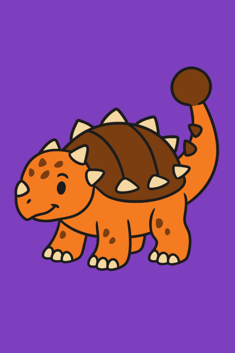 Plansa cu nisip colorat - Cu Ankylosaurus [1]