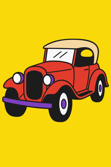 Plansa cu nisip colorat - Cu masina clasica [1]