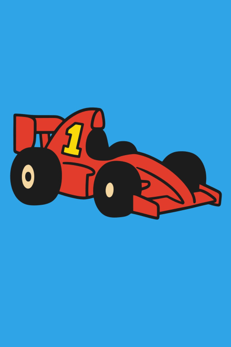 Plansa cu nisip colorat - Cu o masina de Formula 1 [1]