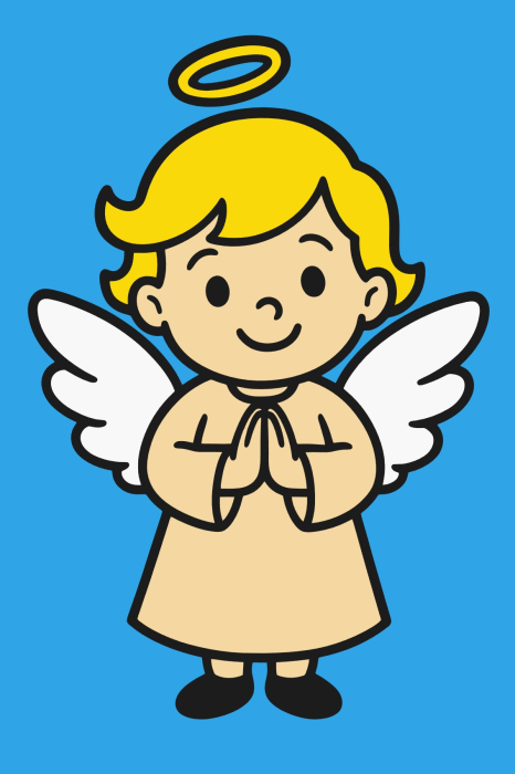 Plansa cu nisip colorat - Cu un ingeras [1]