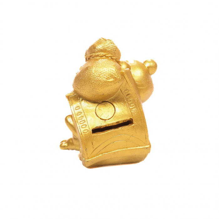 Pusculita Feng Shui Tigru dragut cu sac de bani pentru monede [4]