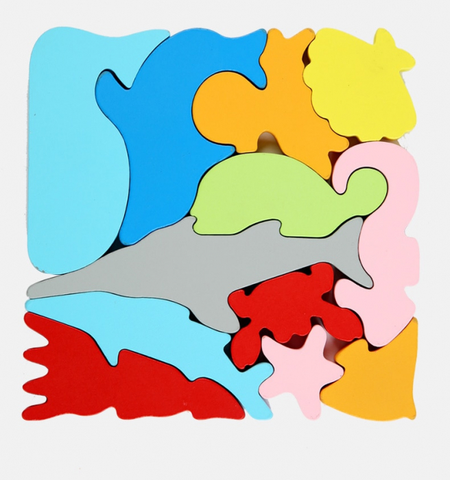 Puzzle cognitiv lemn - zoo [4]