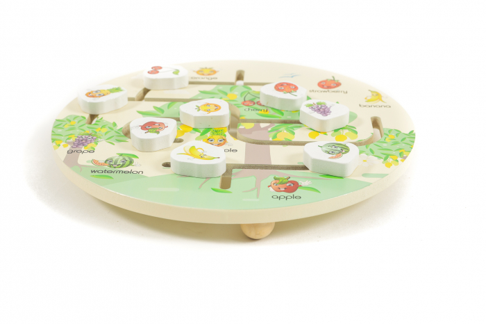 Puzzle cu fructe din lemn - jucarii Montessori [2]