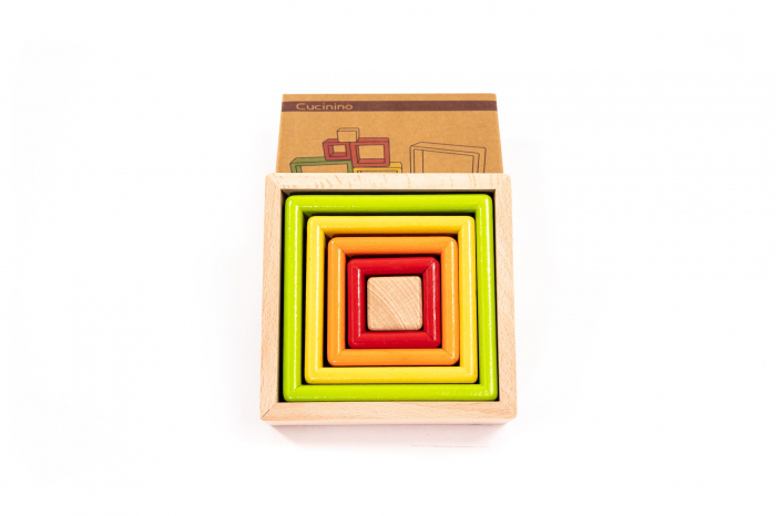 Puzzle din figuri geometrice - jucarii Montessori [3]