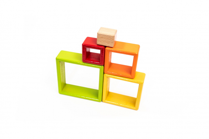 Puzzle din figuri geometrice - jucarii Montessori [2]