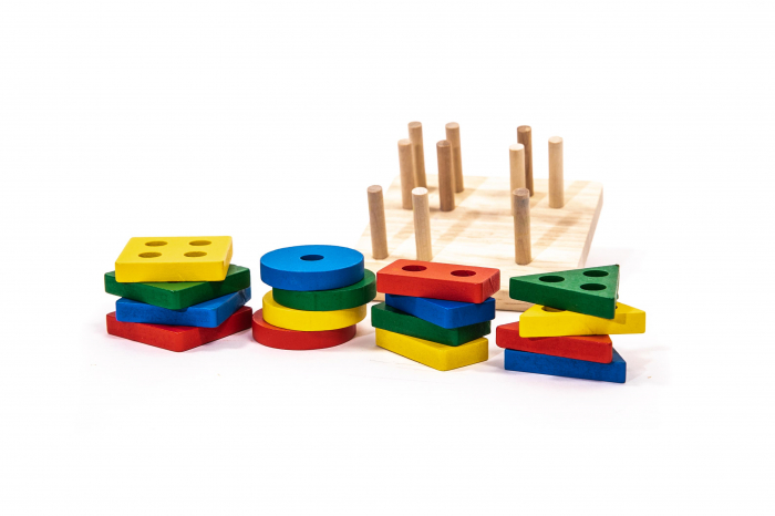 Puzzle din figuri geometrice - jucarii Montessori [3]