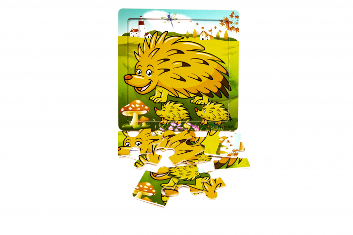 Puzzle din lemn cu animale - jucarii Montessori [3]