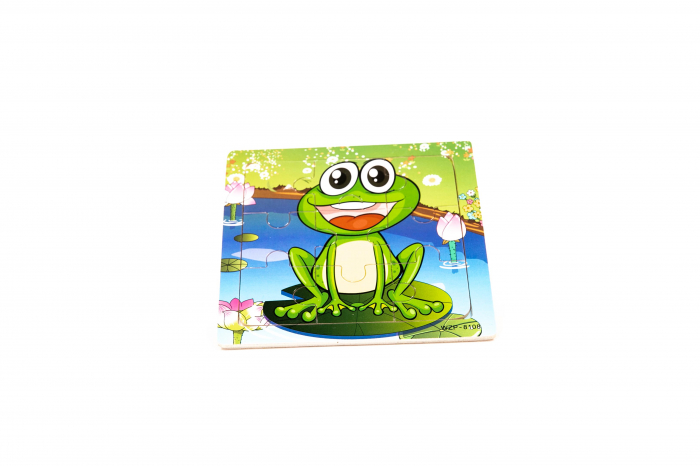 Puzzle din lemn cu animale - jucarii Montessori [4]