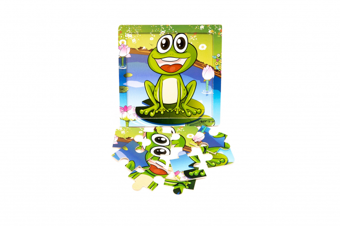 Puzzle din lemn cu animale - jucarii Montessori [3]